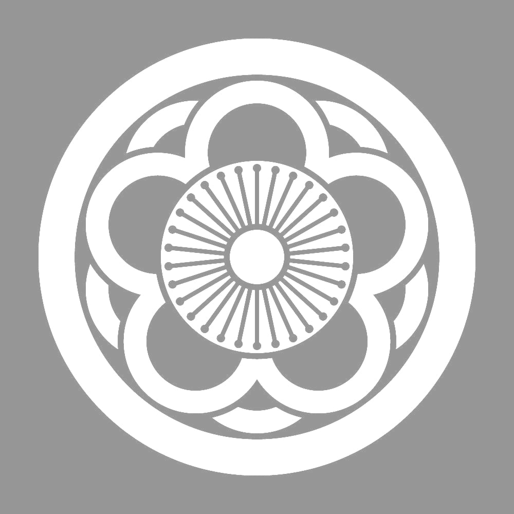 丸に中陰八重向こう梅紋 7