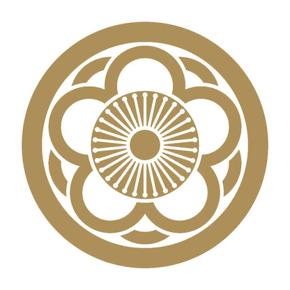 丸に中陰八重向こう梅紋 9