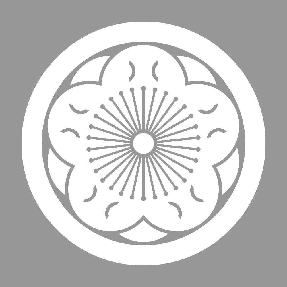 丸に八重唐梅紋 7