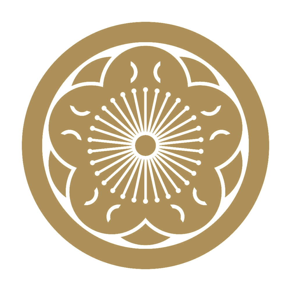 丸に八重唐梅紋 9