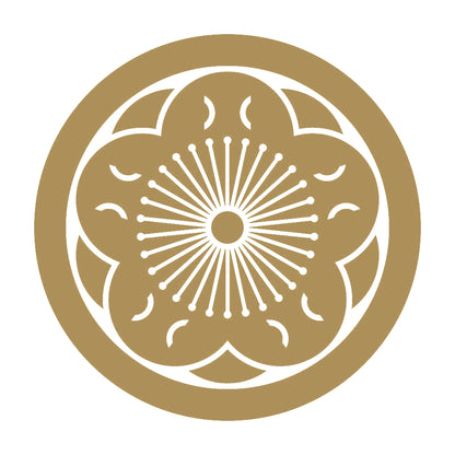 丸に八重唐梅紋 9