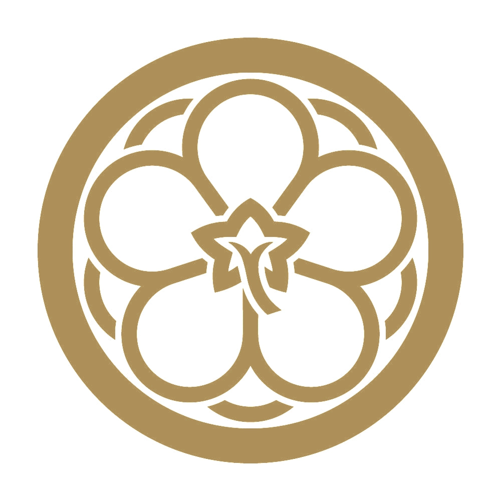 丸に陰八重裏梅紋 9