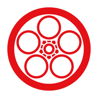 丸に陰梅鉢紋 8