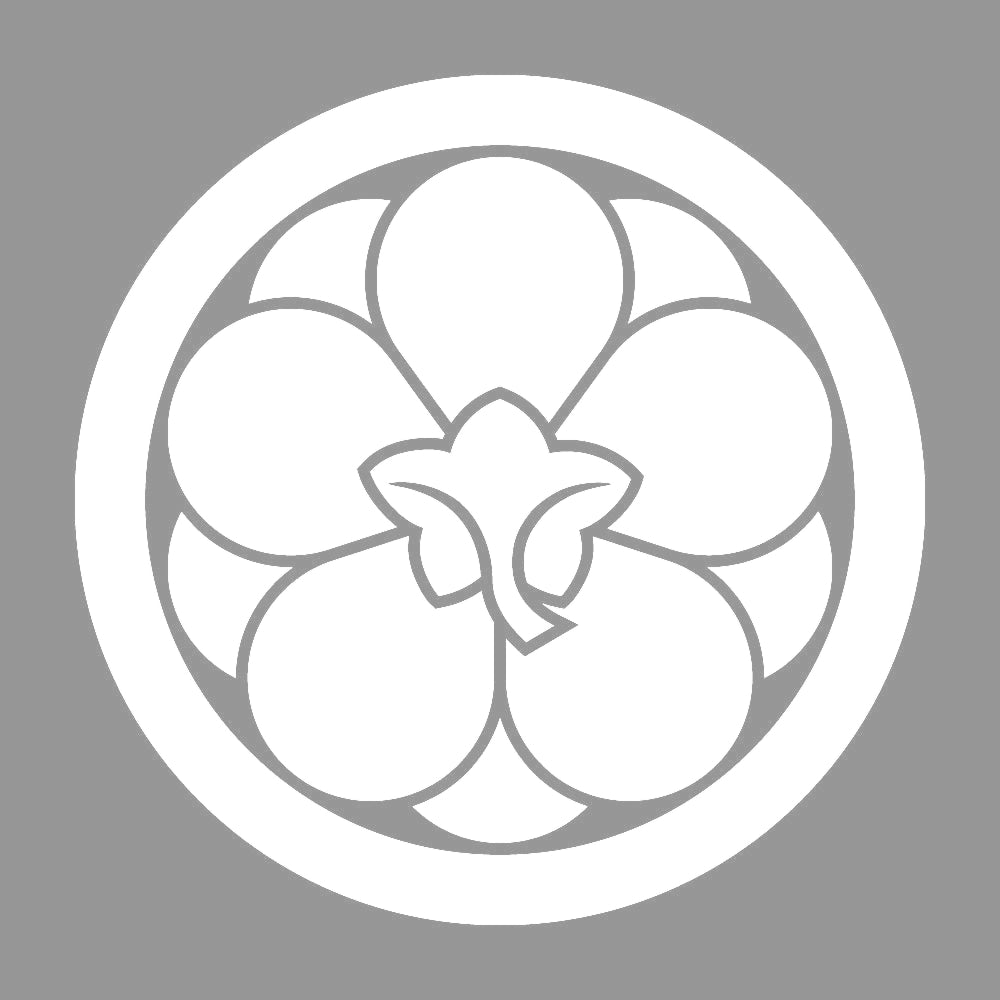丸に八重裏梅紋 7