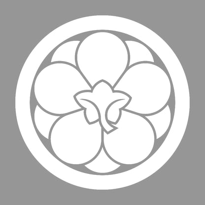丸に八重裏梅紋 7