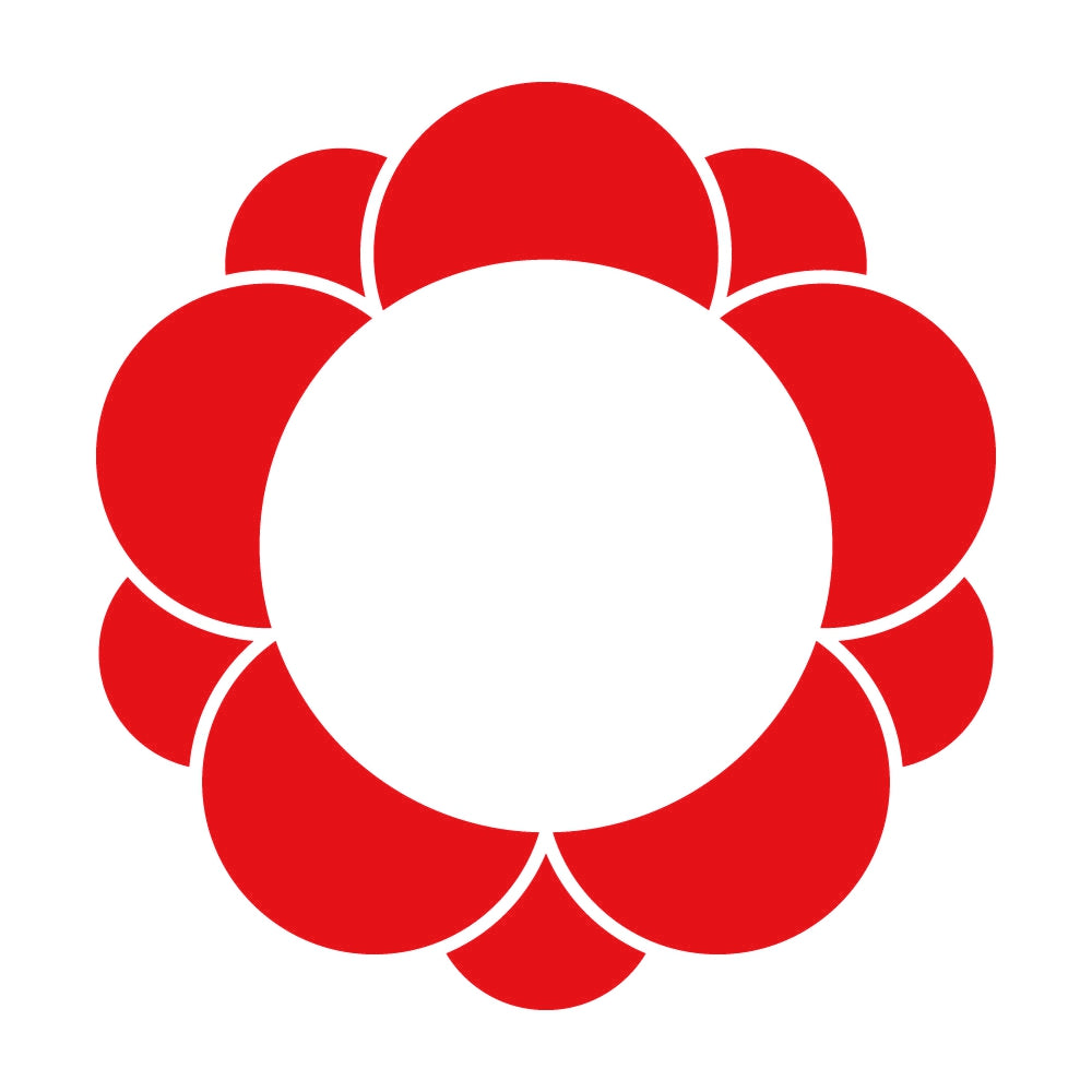 八重梅輪紋 8