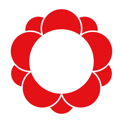 八重梅輪紋 8