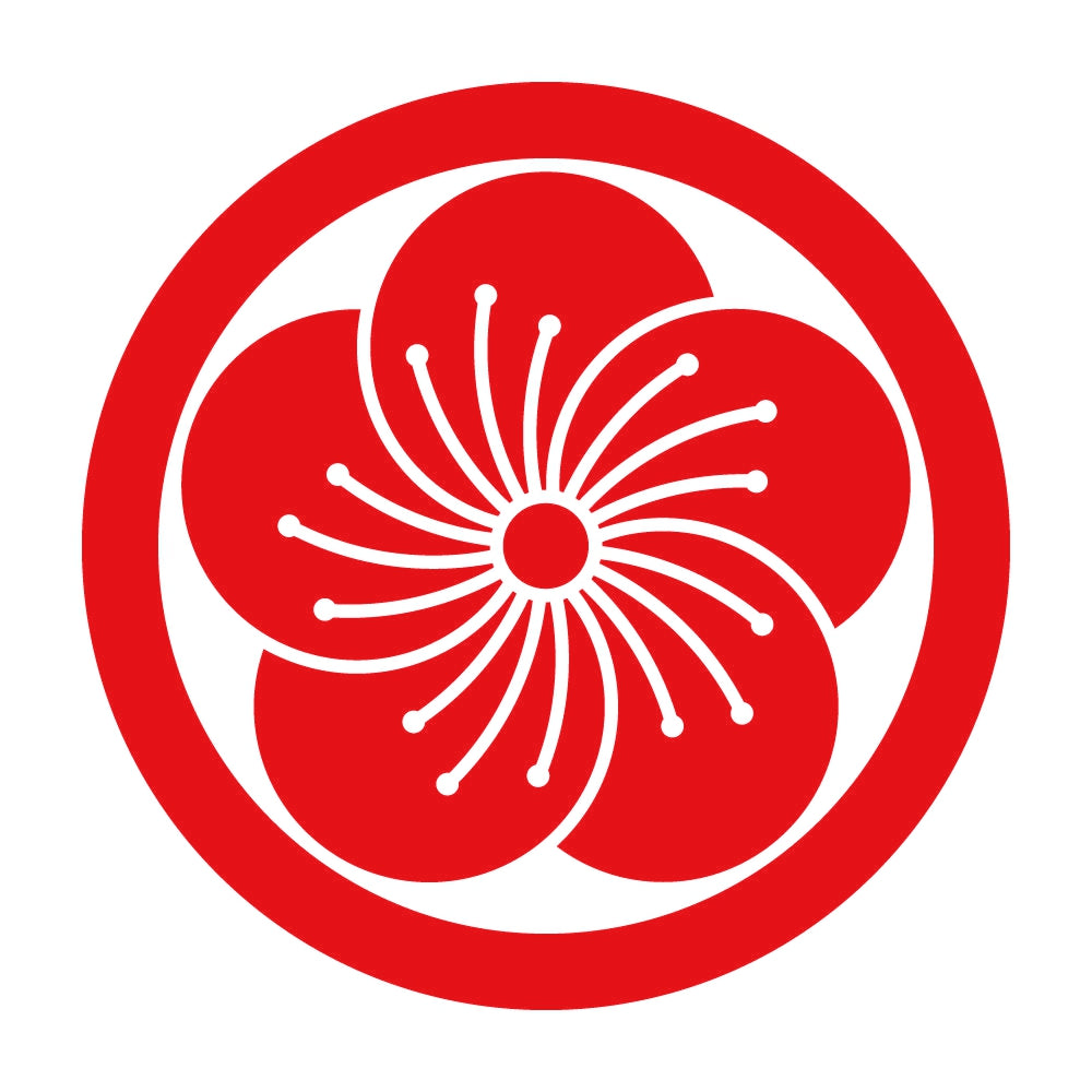 丸に変わり捻じ梅紋 8