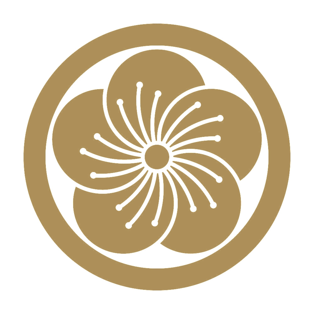 丸に変わり捻じ梅紋 9