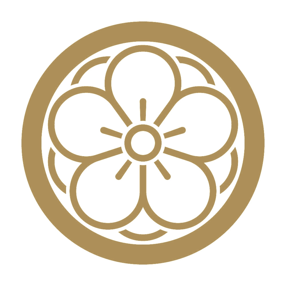 丸に陰八重梅紋 9
