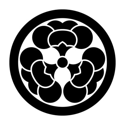 丸に三つ裏梅紋