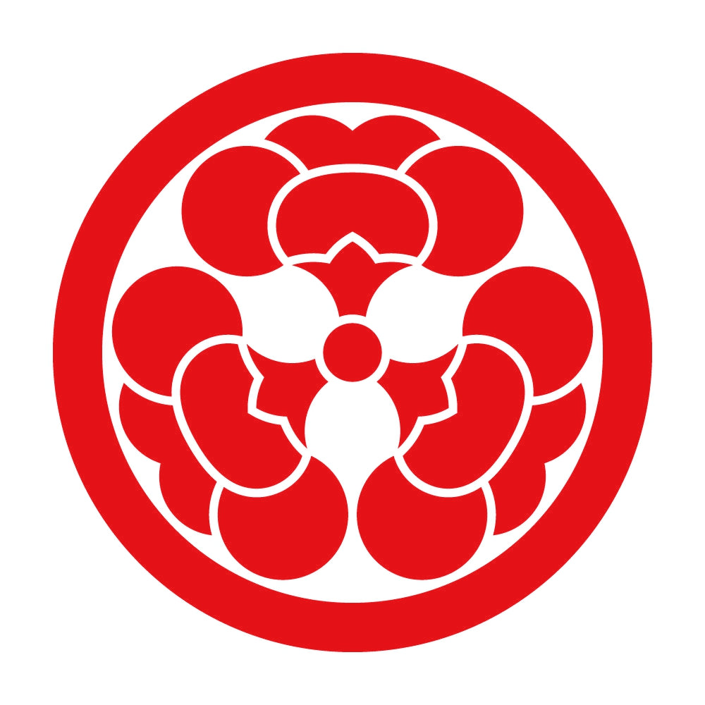 丸に三つ裏梅紋 8