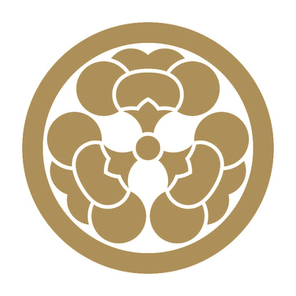 丸に三つ裏梅紋 9