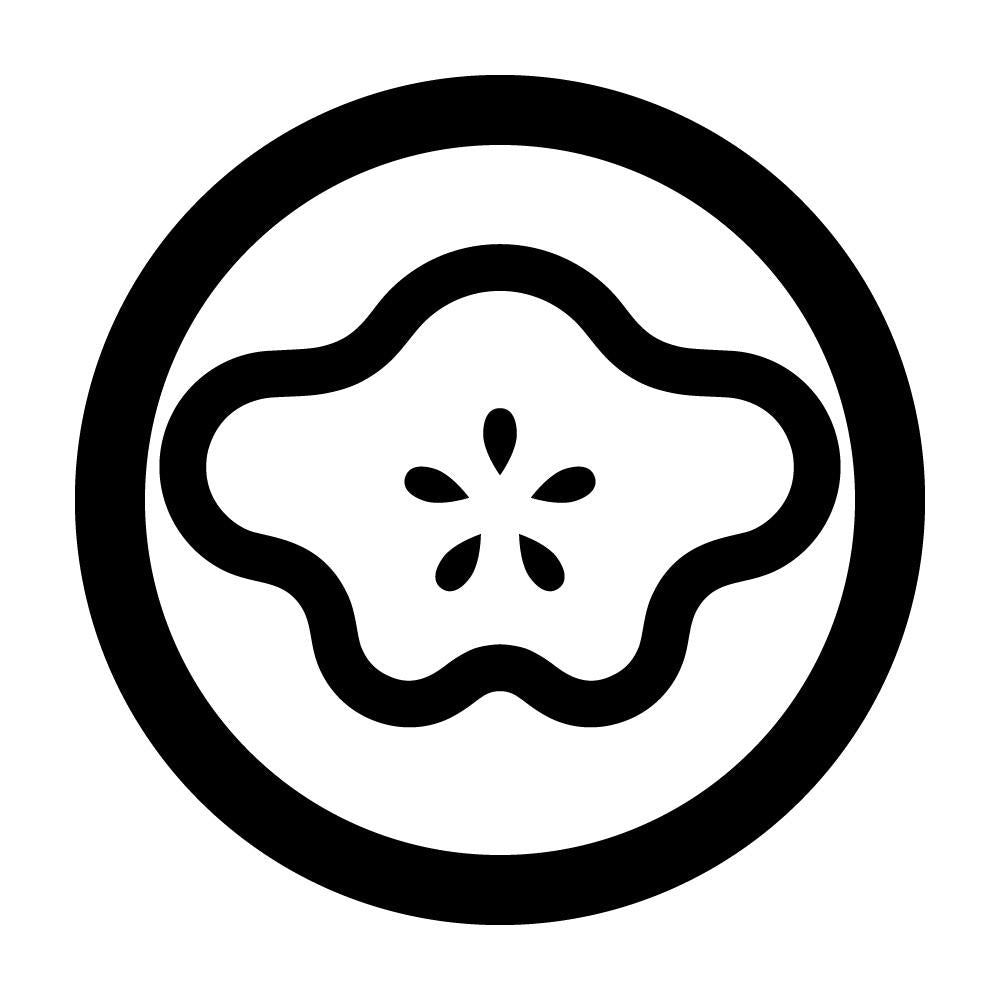 丸に陰利休梅紋