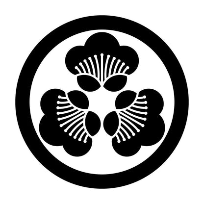 丸に尻合わせ三つ香い梅紋