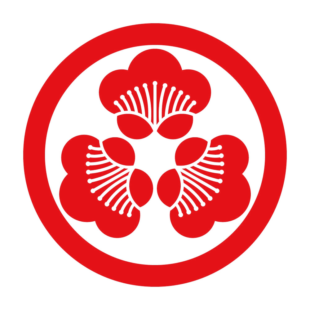 丸に尻合わせ三つ香い梅紋 8