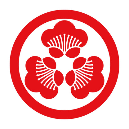 丸に尻合わせ三つ香い梅紋 8