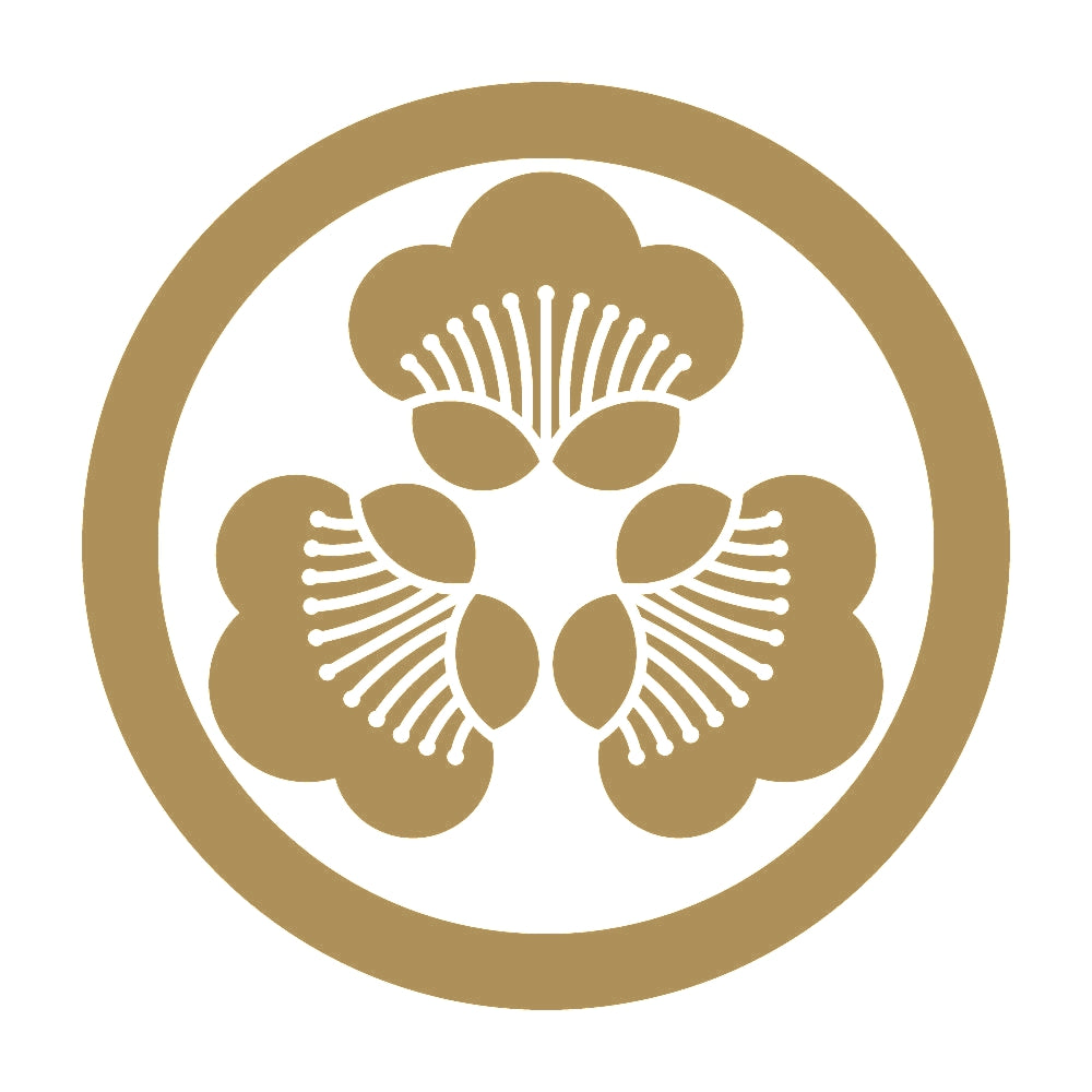 丸に尻合わせ三つ香い梅紋 9