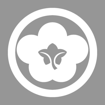 丸に垂れ裏梅紋 7