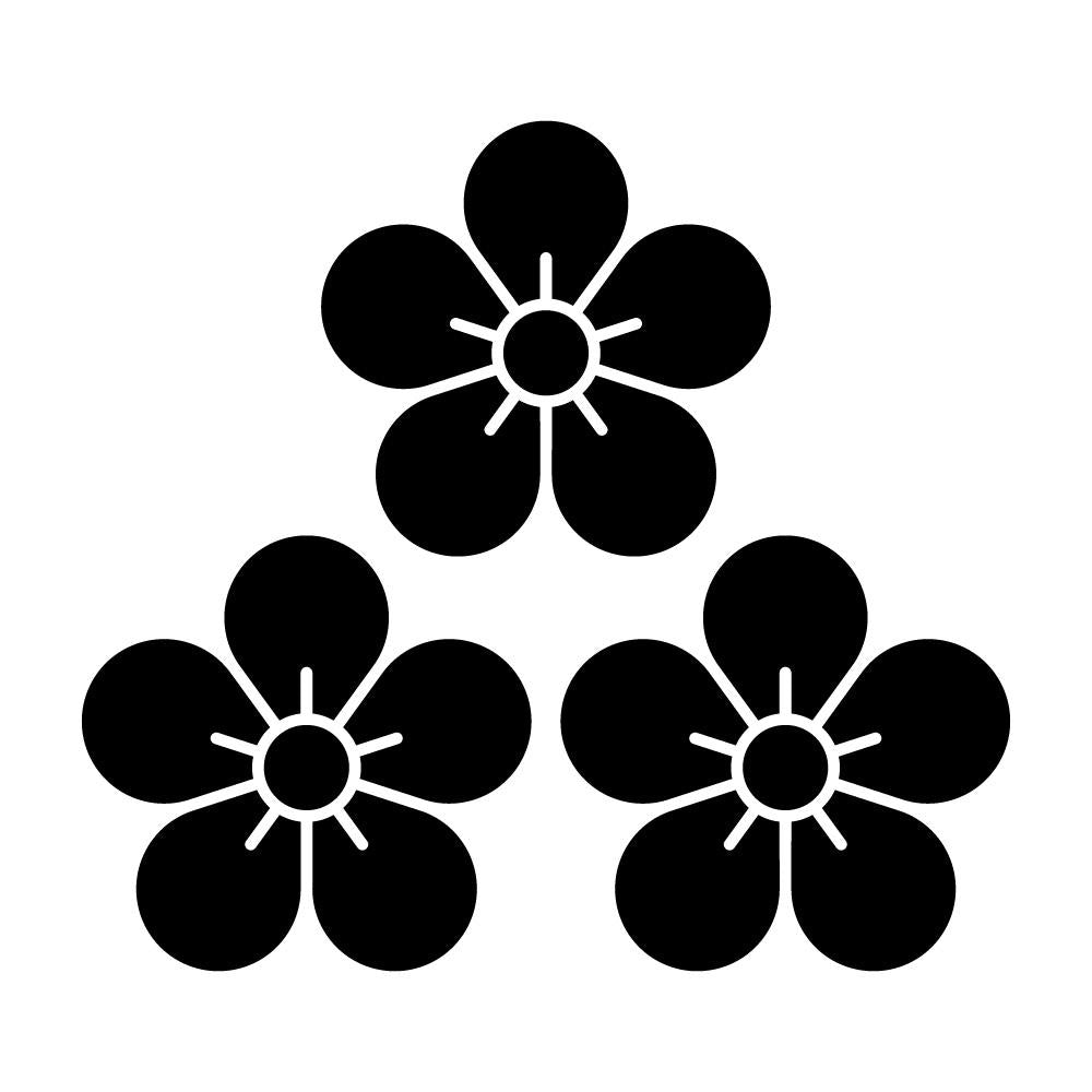 三つ盛り梅紋