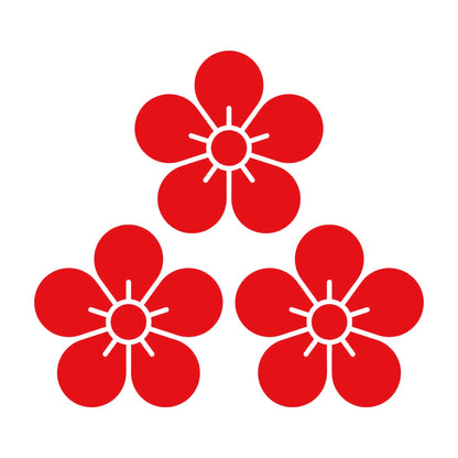 三つ盛り梅紋 8