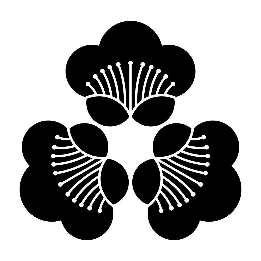 尻合わせ三つ香い梅紋