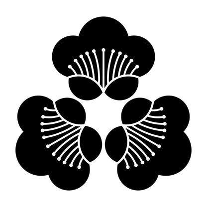 尻合わせ三つ香い梅紋