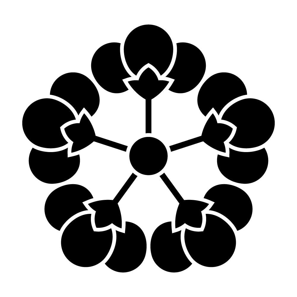 五つ横見裏梅紋