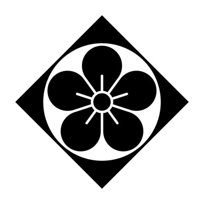 鉄砲角に梅紋