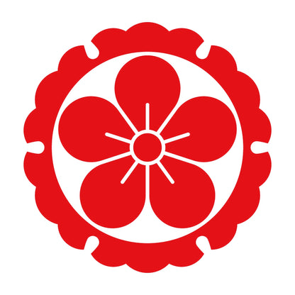 外雪輪に梅紋 8