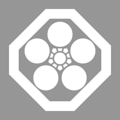 隅切り角に梅鉢紋 7