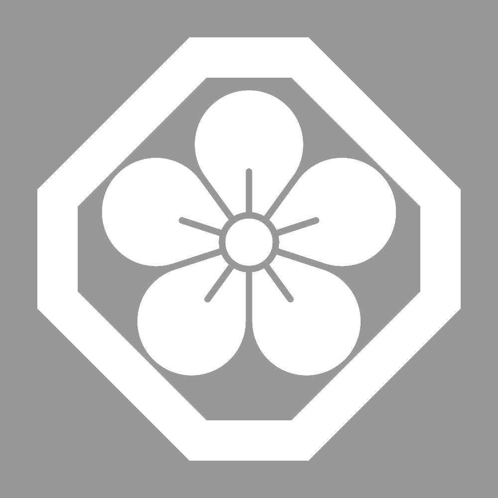 隅切り角に梅紋 7