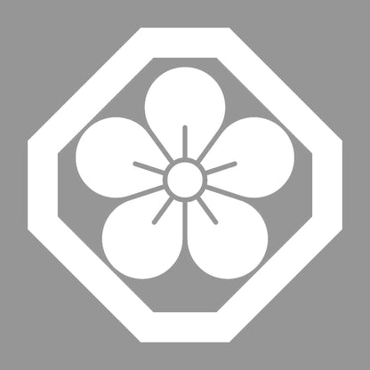 隅切り角に梅紋 7