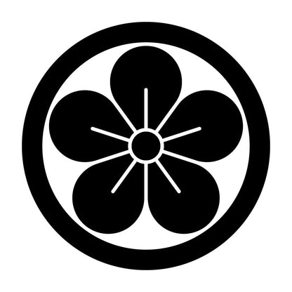 丸に離れ梅紋