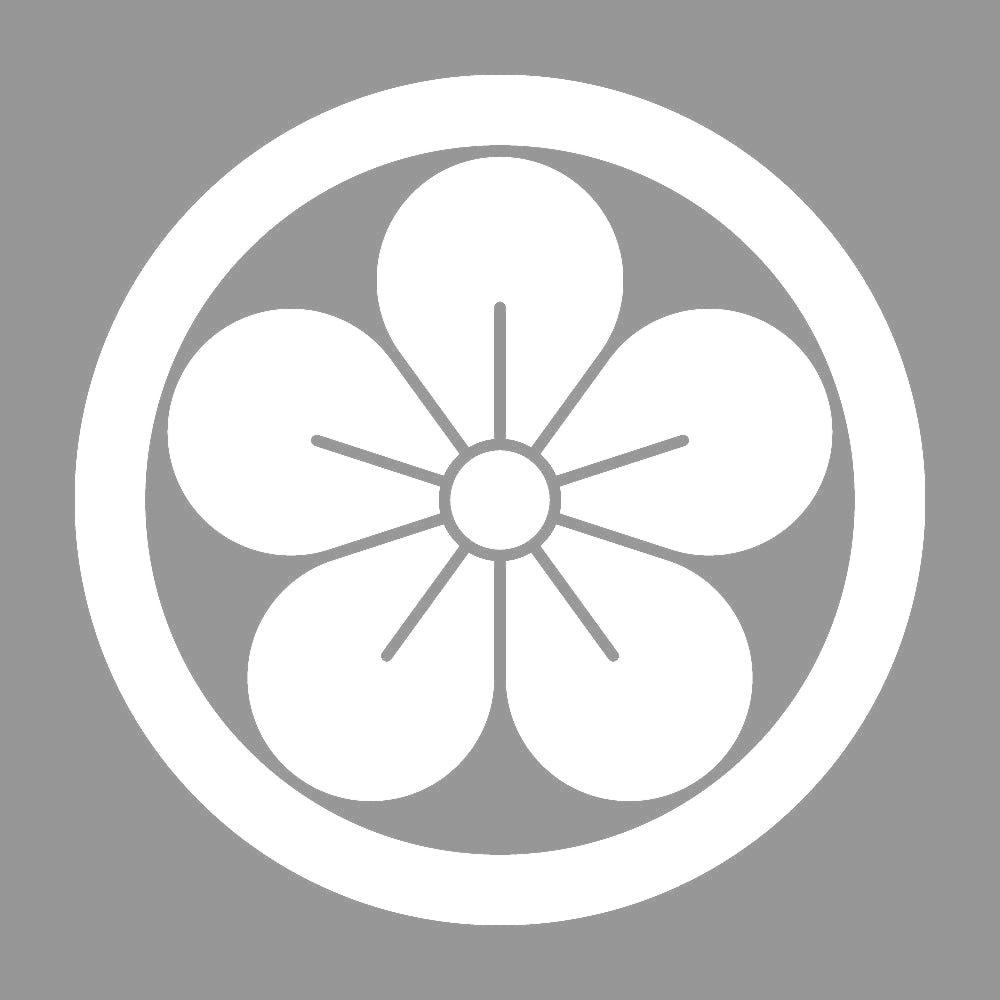 丸に離れ梅紋 7