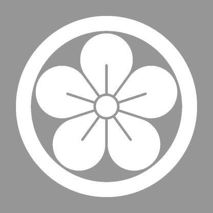 丸に離れ梅紋 7
