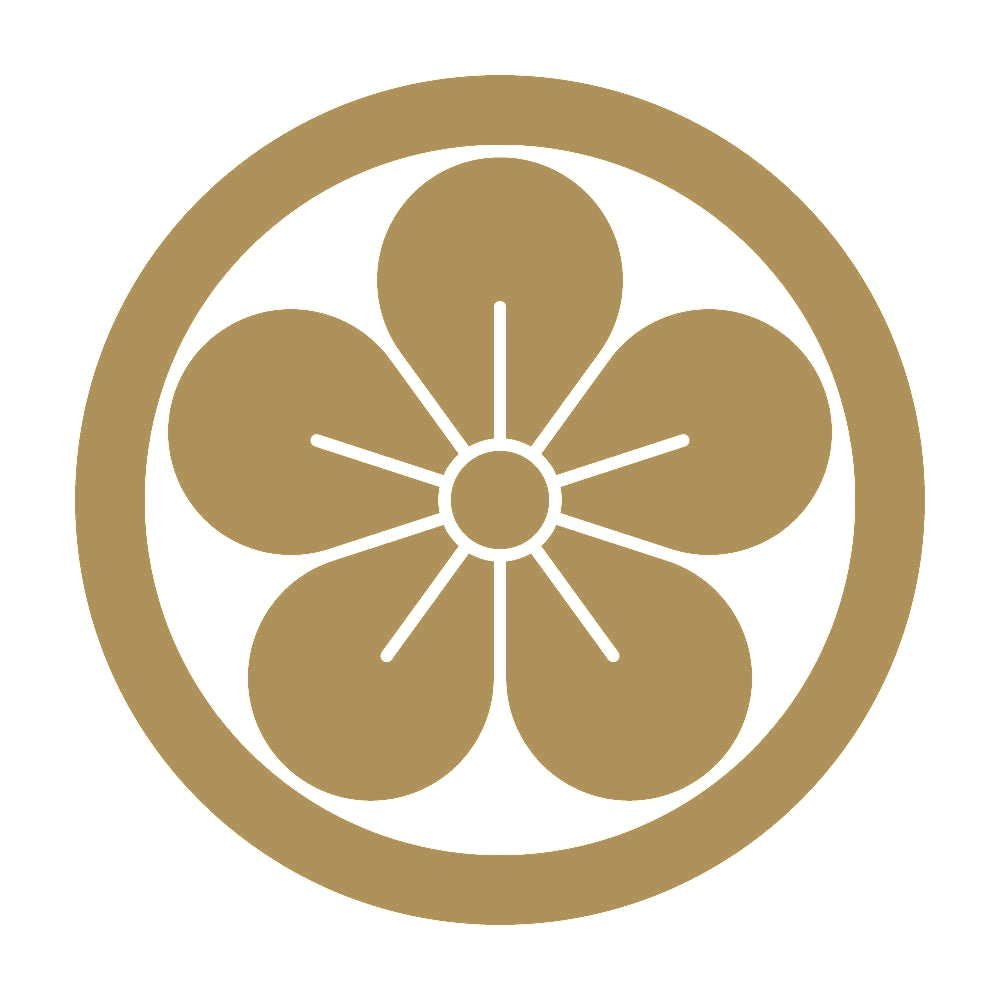 丸に離れ梅紋 9