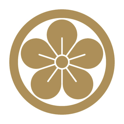 丸に離れ梅紋 9