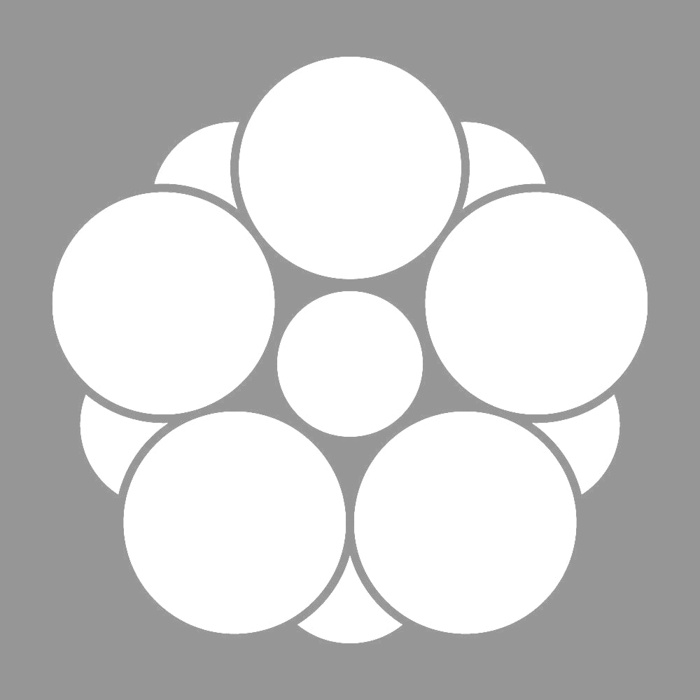 八重梅鉢紋 7