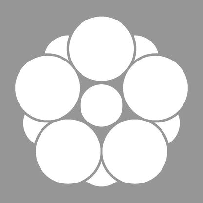 八重梅鉢紋 7