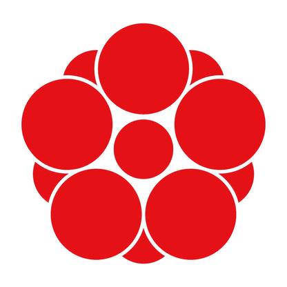 八重梅鉢紋 8
