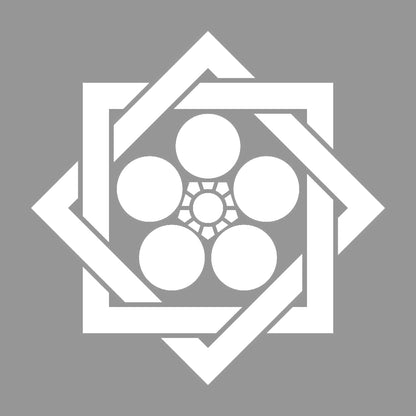組み合い角に梅鉢紋 7