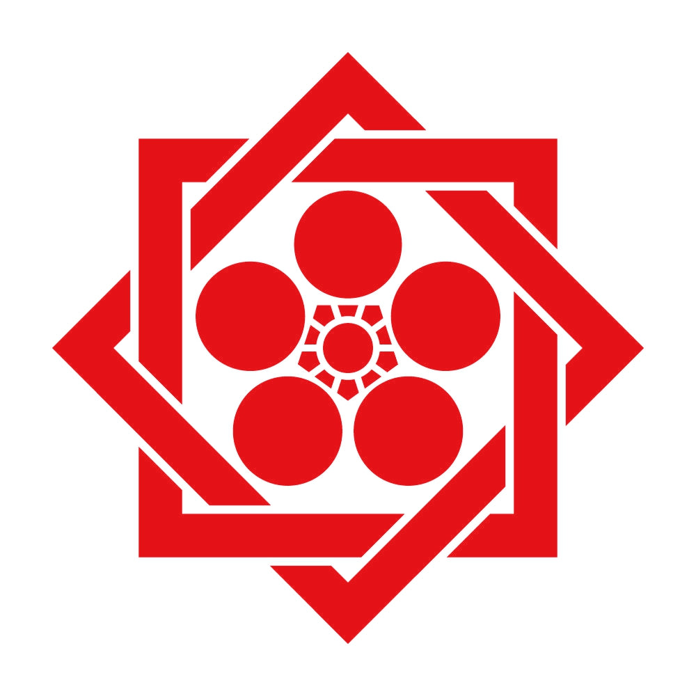 組み合い角に梅鉢紋 8