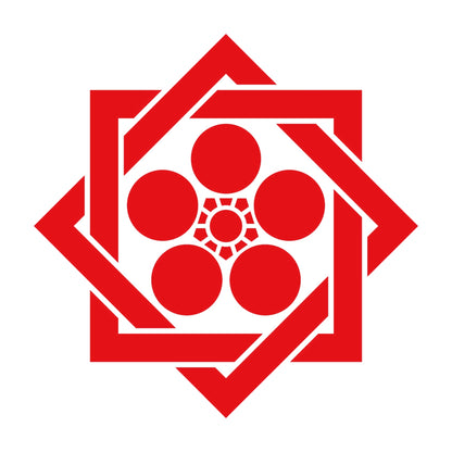 組み合い角に梅鉢紋 8