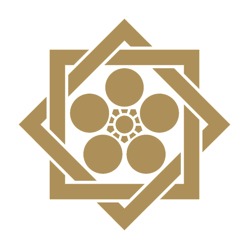 組み合い角に梅鉢紋 9