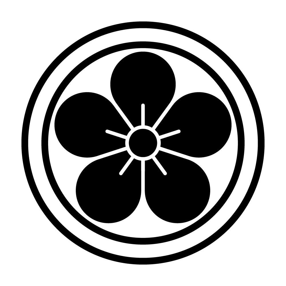 二重輪に梅の花紋