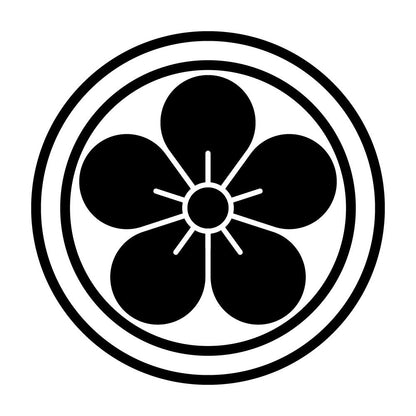 二重輪に梅の花紋