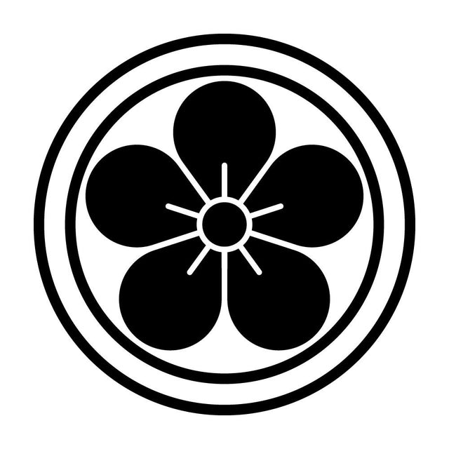 二重輪に梅の花紋