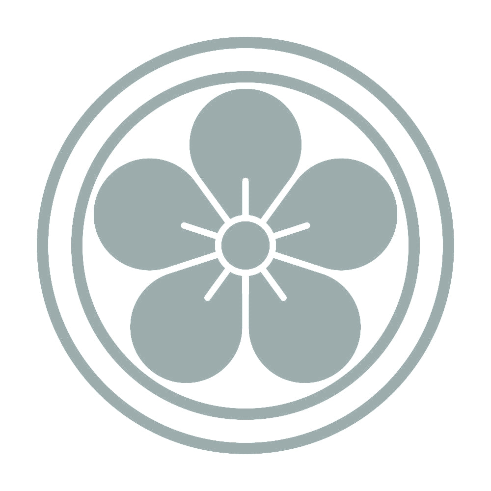 二重輪に梅の花紋 10