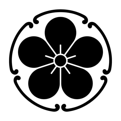 五つ鐶に梅の花紋